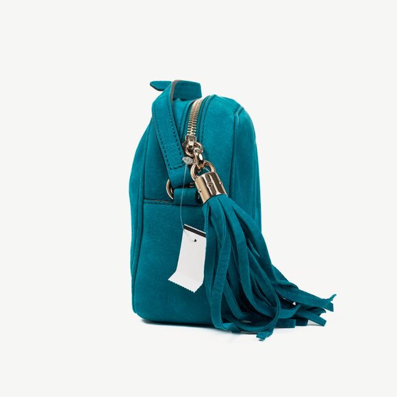 Gucci Soho Disco Cobalt Blue Vitello Range Crossbody Bag - Picture 3 of 11